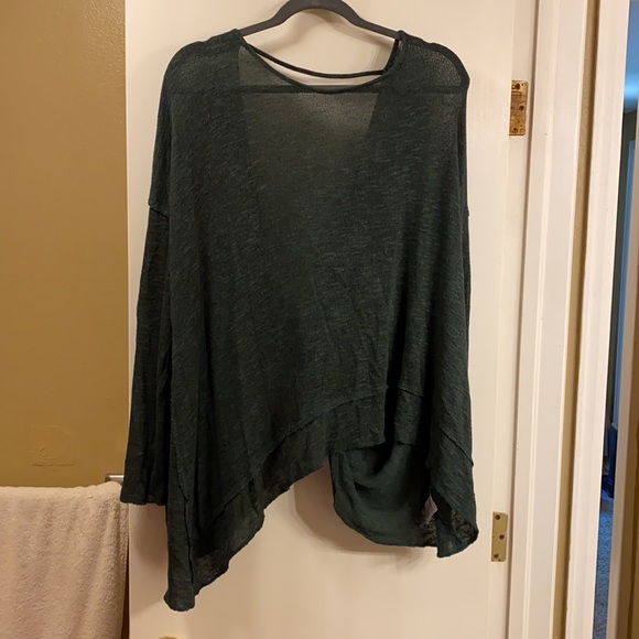 Free people ‘shadow’ green open back sweater - Picture 2 of 4